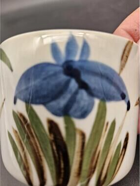 Vintage Japanese Hand-Painted Ceramic Tea/Sake Cup – Otagiri Style Floral